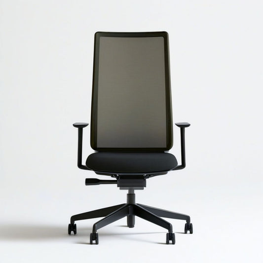 Ergonomischer Bürostuhl Schwarz, 62 x 62 x 98–108 cm